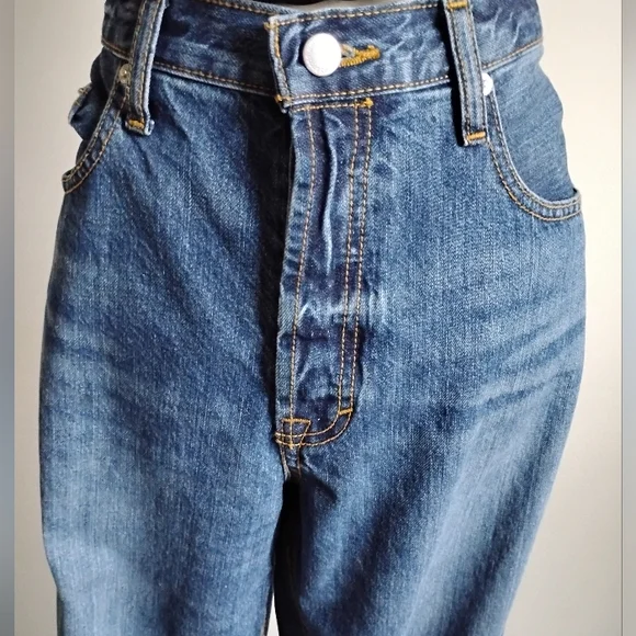 Universal Thread Mid Rise 90s Baggy Jeans 100% Cotton Classic Blue Size 10 - Picture 2 of 13